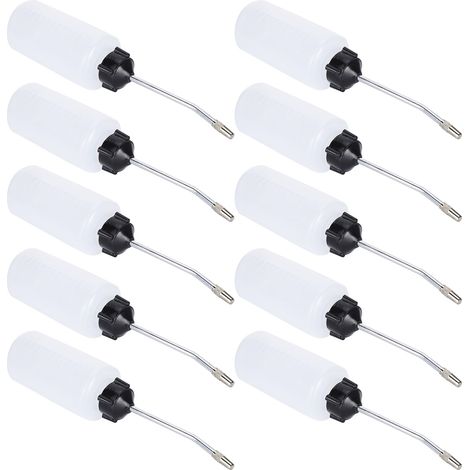 Flacon d'huile pour machine à coudre, 10 pièces de 120 ml, bec en fer, réservoir en plastique, lubrifiant pour accessoires de couture domestique (1/5)
