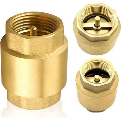 Clapet Anti-Retour - Laiton - Filetage Femelle 1 Pouces DN25 - Pour Systèmes Hydrauliques - 1 Pièce (1/5)