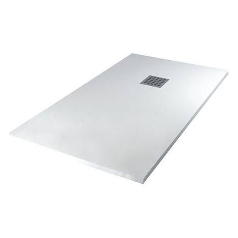 Receveur de douche résine de synthèse Mina blanc 80x160 (1/2)
