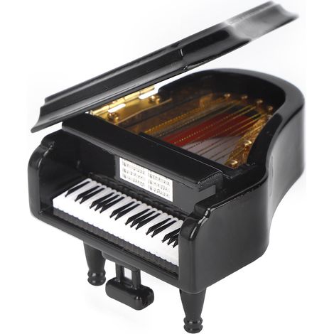 Miniature Piano en Tilleul - Modèle Instrument de Musique Miniature - Cadeau Décoratif (1/4)