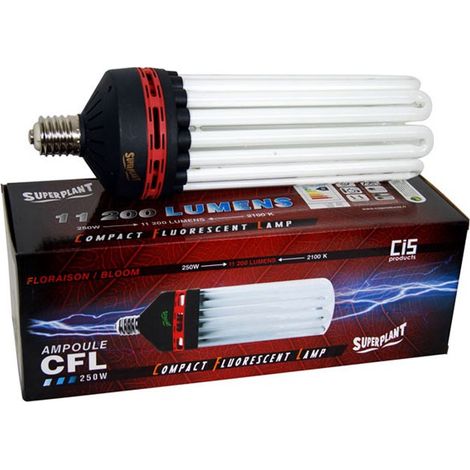 Ampoule CFL 250W Floraison 2100K - Superplant , douille E40 (1/3)
