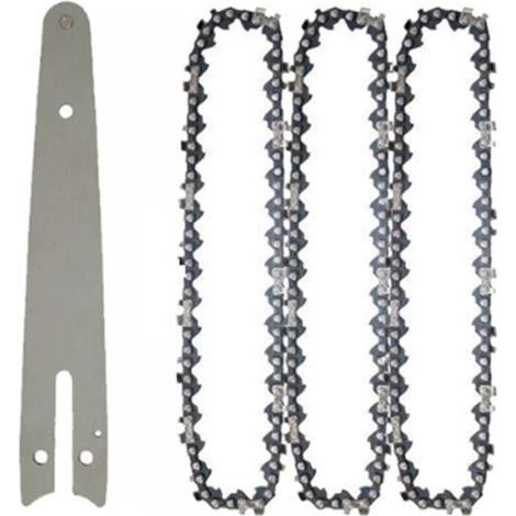 Guide de Chaîne Tronçonneuse 6 Pouces Lame Portable Mini Scie Électrique Élagage Jardin Bûcheronnage Accessoire