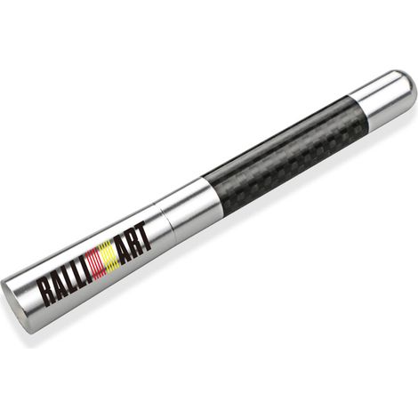Antenne de toit courte en fibre de carbone 12 cm (pour Ralliart-Silver) compatible avec Mitsubishi Ralliart 2010-2022, Lancer Ralliart 9 et 10 ASX. (1/5)