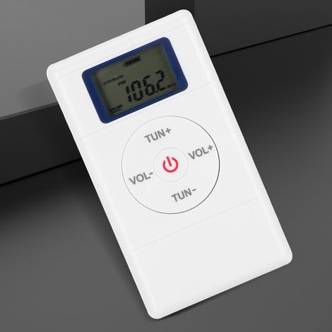 Radio FM Numérique Mini Portable avec Écouteurs et Dragonne, Haute Sensibilité