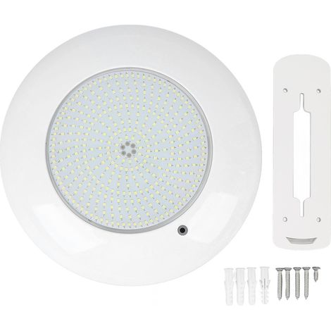Ortviai Projecteur sous-marin pour piscine enterrée – 25 W, 12 V CA, étanche IP68, LED blanc