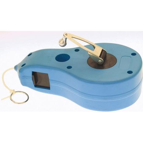 Traceur à cordeau ABS 30 m – Crochet et manivelle – Réservoir de poudre 200 g – Corde 1 mm pour traçage chantier – Defi (1/5)