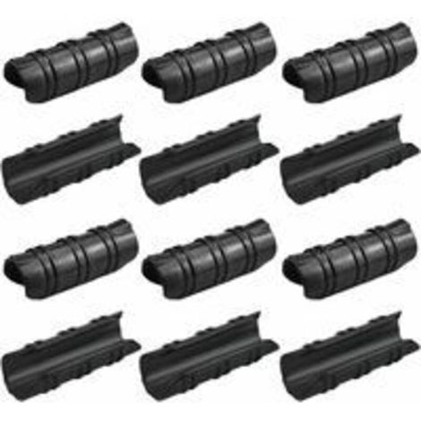 50 Pcs Serre Clips 25mm Clips Serre de Jardin Résistance aux Températures Elevées Fixation Bache Serre Durable Facile a Utiliser pour Fixation Serre Bannière Tuyau Jardin Films - Noir (1/4)