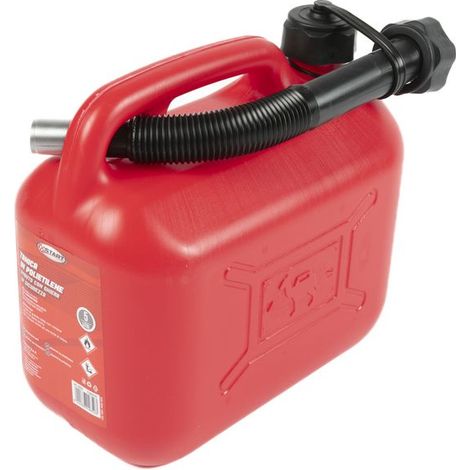 Tanica in plastica con bocchettone carburante 5L