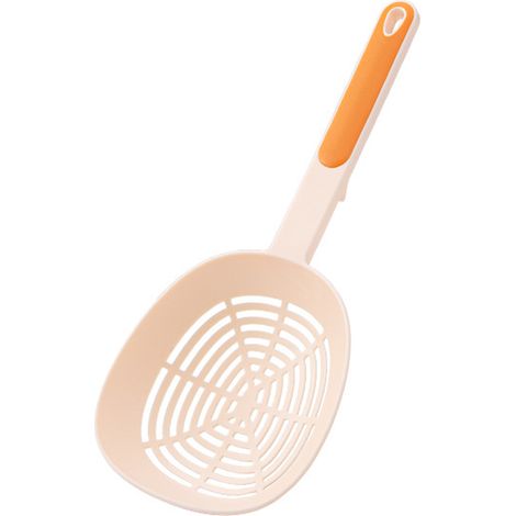 Epuisette À Pâtes - Écumoire À Long Manche Avec Crochet De Suspension - Filtre Densément Percé - 210 °C Résistant - 1 Pièce (1/5)