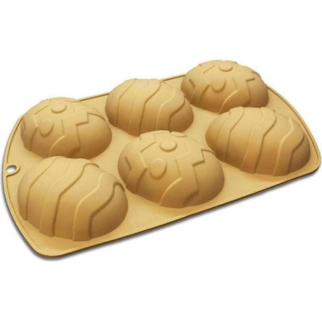 Moule à pâtisserie sur le thème de Pâques pour gâteaux et chocolats - Moules en silicone souples pour œufs (1/5)
