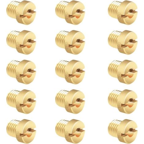 15-teiliges Vergaser-Hauptdüsen-Kit M660 – 130 Hauptdüsen, 12 und 17,5 mm Größe für Dell'Orto PHBN-PHVA-Vergaserdüsen (1/4)