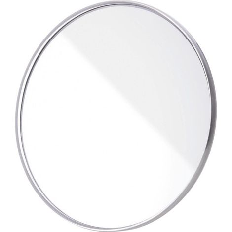 Miroir de maquillage grossissant x30 avec ventouse - Miroir grossissant rond - Miroir de douche portable - Pour un maquillage et des soins de la peau précis et minutieux - 150 mm - Blanc