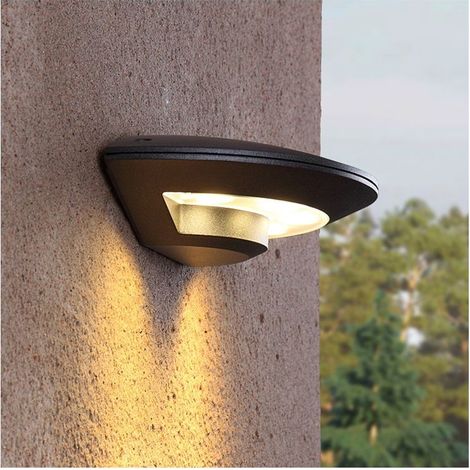 4W Applique Murale Interieur/Exterieur LED étanche IP65 avec Angle d'éclairage Réglable Blanc Chaud 3000K [Classe énergétique E] - RWApplique murale chambre (1/3)