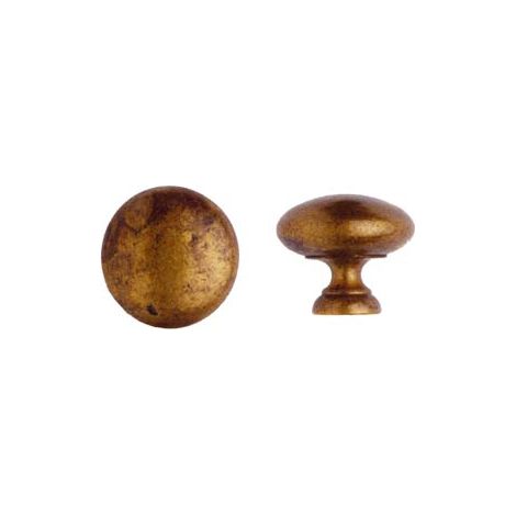 POMOLI PER MOBILI MOD.24228 IN OTTONE ANTICATO- - ø mm.24 - 5 pezzi METALSTYLE