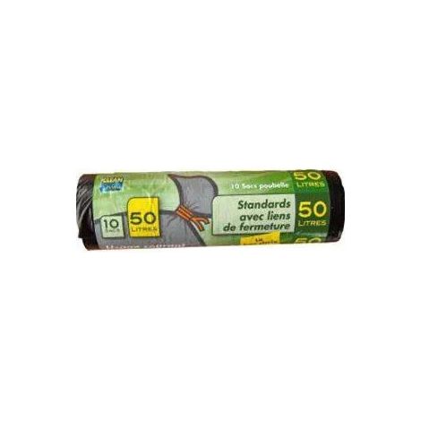 Sac Poub 110lx10 Noir 30 Microns - Publi Embal