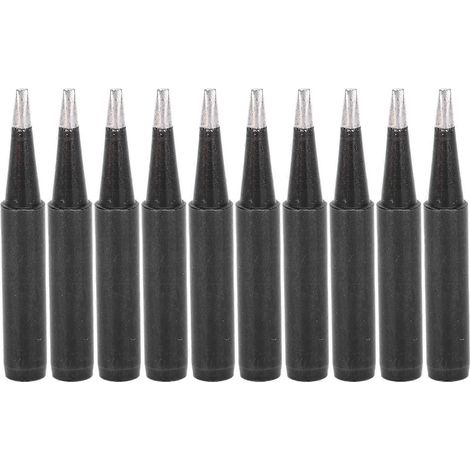 10 Stück Lötspitzen, schwarz, mit Innenheizung, für die Serien 936/937/938, 900M-T-1.6D