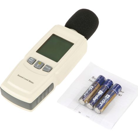 GM1352 Sonomètre numérique portable à écran LCD - Testeur de niveau sonore - Plage de mesure : 30 dB à 130 dB décibels (1/5)