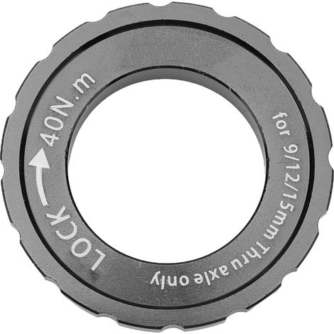 Anneau de blocage Centerlock en alliage d'aluminium pour disque de frein vélo route et VTT noir (1/5)