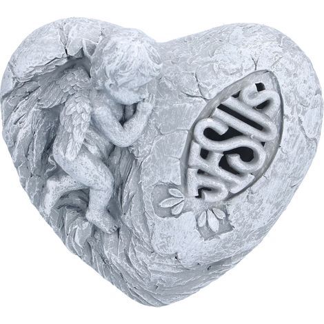 Statue de Jésus Angel en Résine Lumineuse, Design Mignon avec Effet Halo, Décoration pour Maison ou Bureau, Idée Cadeau Originale SCS-RC085-B (1/5)