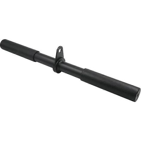 Barre droite rotative pour musculation, accessoire de machine à câbles en matériau de haute qualité, rotation à 360 degrés pour un engagement musculaire optimal. (1/4)