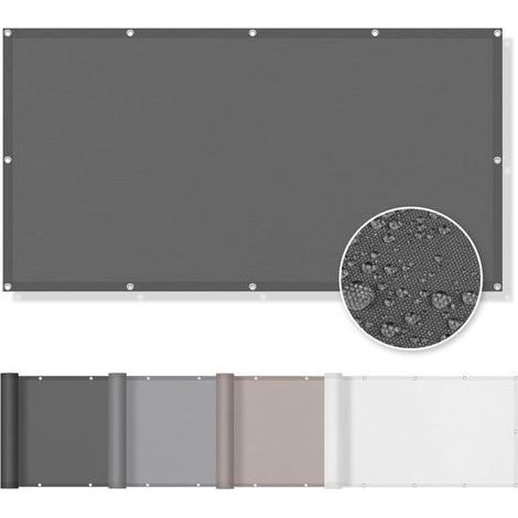 1 Voile D'ombrage Rectangulaire 2x3m, Polyester Imperméable, Oeillets Acier, Pour Terrasse Jardin (1/5)