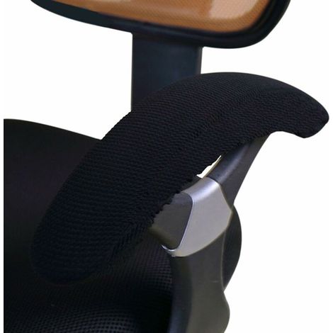 1 paio di copri braccioli per sedia da ufficio/sedia da ufficio, copri braccioli, cuscino per gomito, bracciolo per sedia da gioco, nero (1/5)