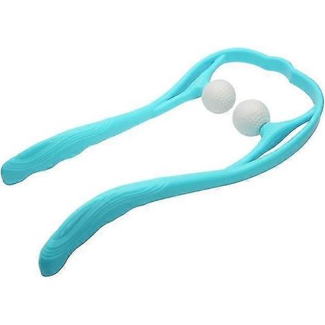Appareil de massage pour la nuque et les épaules, rouleau à double point de déclenchement, outil d'automassage, soulage la pression des mains, massage profond (1/4)