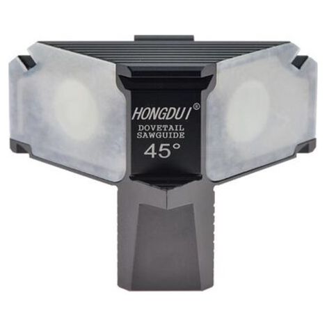 Guide de Scie Magnétique à Queue D'aronde Marqueur de Gabarit Jauge de Marquage Joints de Bois Coupés - Aluminium (45 Degrés),Autres outils de mesure (1/5)