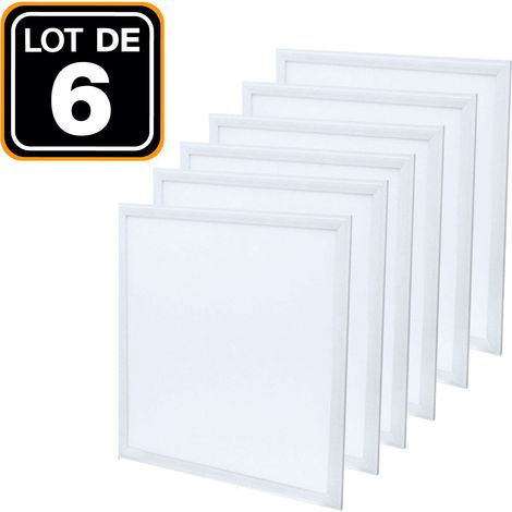 Panel led 600 x 600 40 W lote de 6 piezas blanco neutro 4000 K Alta luminosidad - Varios modelos disponibles (1/5)
