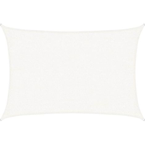 Voile d'ombrage Voile de parasol - 160 g/m² Blanc 2x2,5 m PEHD BV170353 - BonneVie (1/5)