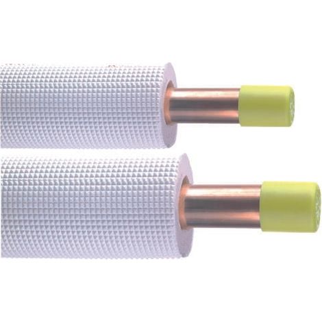 Liaison frigorifique double tube cuivre 07 pre-isolé 1/4'-1/2'