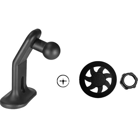 Telefonhalter, Magnetische Unterstützung, Verstellbares Design, Schwarz (1/2)