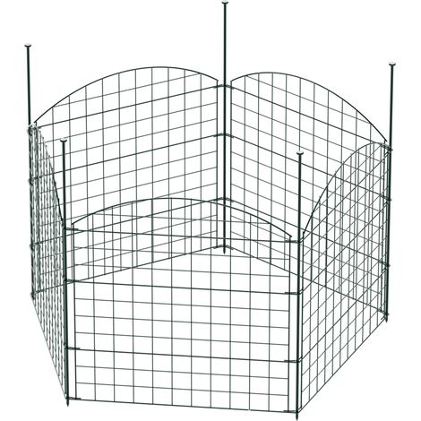 Wiltec Valla de estanque para perros valla de jardín con arco alto de protección en el estanque cerca de seguridad para estanques de jardín (1/5)