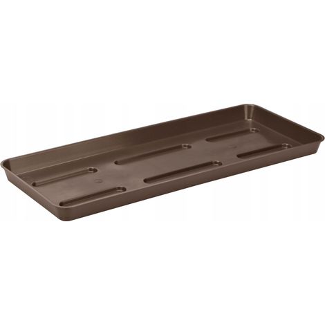 Soporte marrón para macetas de balcón de 40 cm
