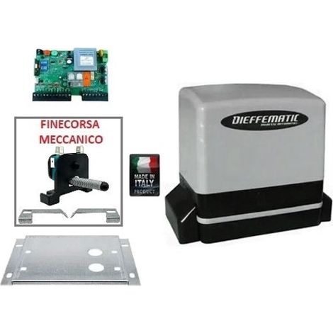 Motore Scorrevole Apri Cancello 600kg 230v Apparecchiatura Comando Ricevente Dfm