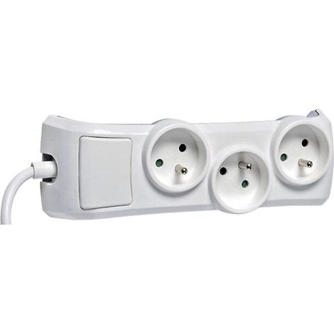 Rallonge multiprises 4 prises 16A+T 3G1-1.5M - L'EBENOID