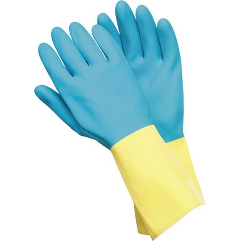 Guantes Neopreno / Latex Bicolor Talla XL Doméstico (Par)