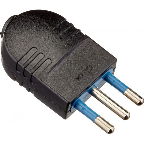 poly pool - spina 10 a 2p+t uscita cavo assiale nera