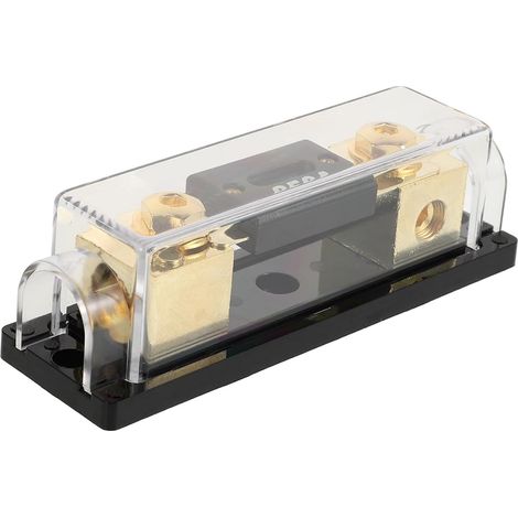 Boîte à Fusibles Automobile 250a Porte-fusible Noir Base Compatible Voiture Camion Camping-car Indicateur Protection Circuit Électrique Usage Auto (1/5)