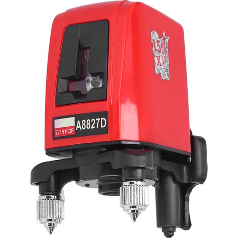Niveau Laser Portable 360° 2 Lignes 1 Point avec Mètre Intégré, Outil de Mesure pour Architecture et Chantier (1/5)