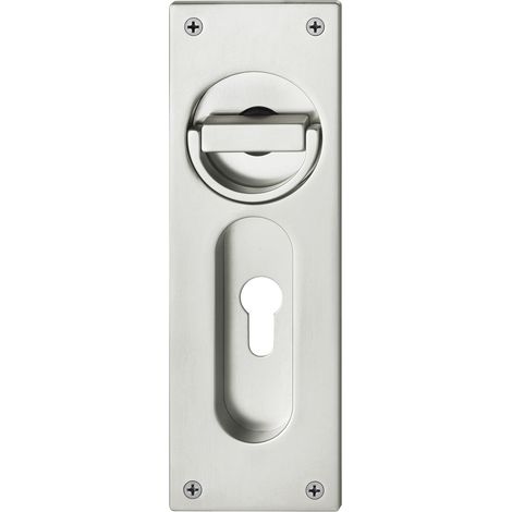 FSB Klappringmuschelgriff 4205, PZ 88mm, Aluminium silber eloxiert (1/3)