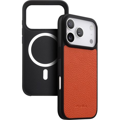 Melkco iPhone 17 Pro Max Lederhülle mit MagSafe, Orange (1/5)