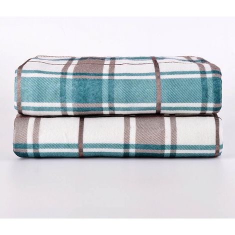 Couverture Électrique Chauffante - 150 x 70 cm - Tissu Velours Brossé Non Tissé - Sécurité Coupure Automatique à Haute Température - Pour Intérieur Bureau Maison - 1 Pièce (1/5)