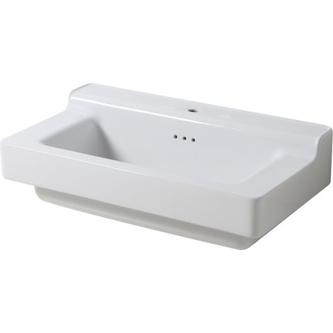 INDUSTRIALIS - LAVABO IN CERAMICA BIANCO RETRO - Lavabi - 90x50x27CM