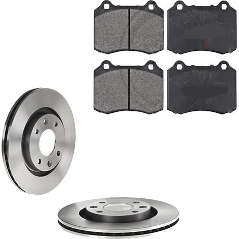 KIT FRENI ANTERIORI compatibile con DS 3 (SA,SB) - DISCHI + PASTIGLIE OEM: FDB1957 / 17336 , 17338 /SOSTITUZIONE DIRETTA/BASSA POLVERE/SILENZIOSO (1/5)