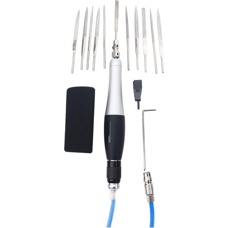 Kit de micro-meuleuse pneumatique 06EW Qualité Micro Air File Reciprocating File Mini Polissage Polisseuse 3800BPM (1/5)