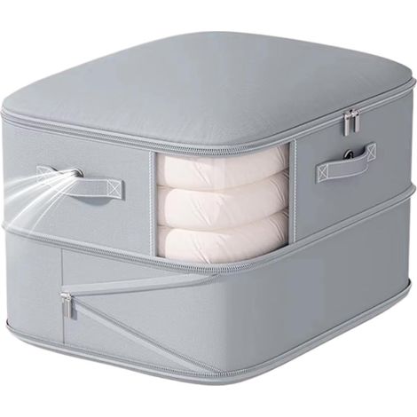 Organisateur de compression - Sacs rangement sous vide à fermeture éclair , 2 couches , gain place p (1/5)