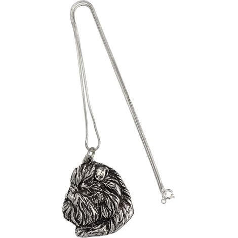 Affenpinscher, collier pour chien Affenpinscher, bijou unique pour les amoureux des chiens, pendentif unique sur un serpent par Art-Dog (1/5)