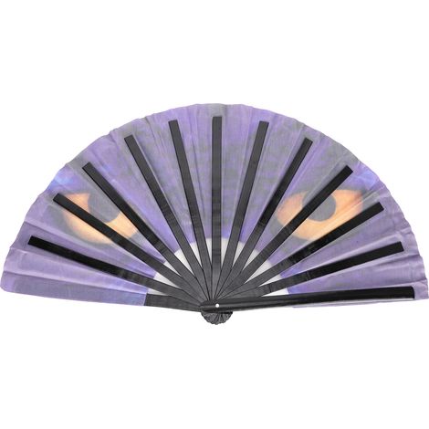 Éventail pliant en bambou décoratif Kung Fu Chouette, idée cadeau Halloween et Noël (1/5)