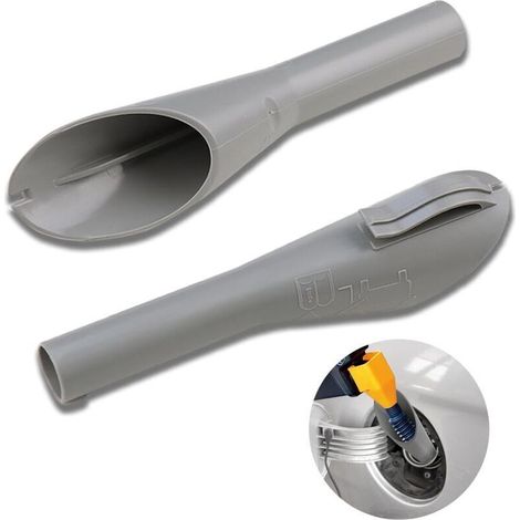 2-teiliger Kraftstofftrichter für Ford-Kit, Not-Diesel-Kraftstoff-Einfülltrichter, grauer Trichter, Auto-Kraftstofftrichter ohne Kappe für Ford 1782177, 1833948